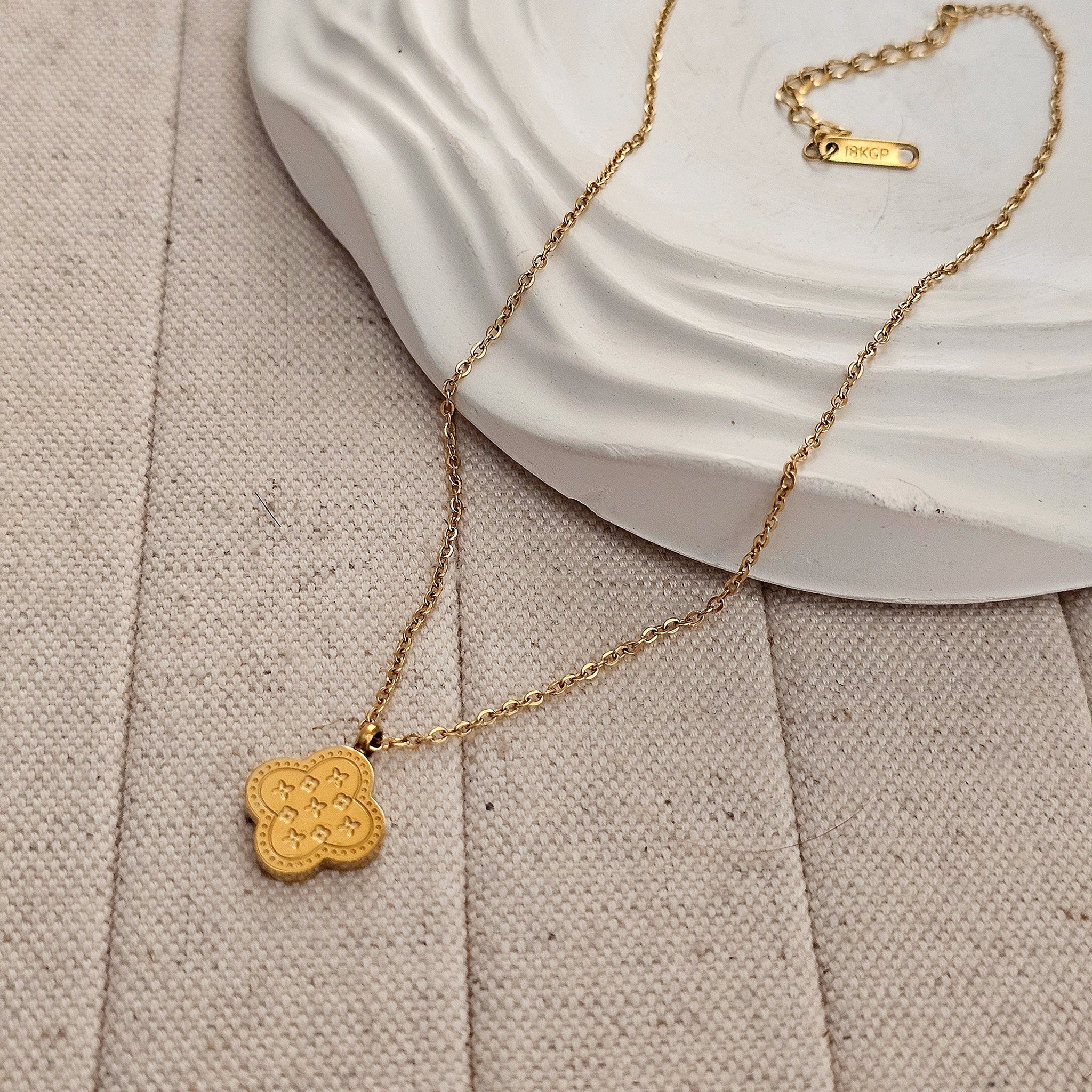 Elegant gold-plated necklace from Bee’s Creations — jewelry care guide