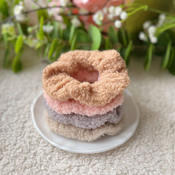 TeddyFluff Scrunchie - 2 Pcs