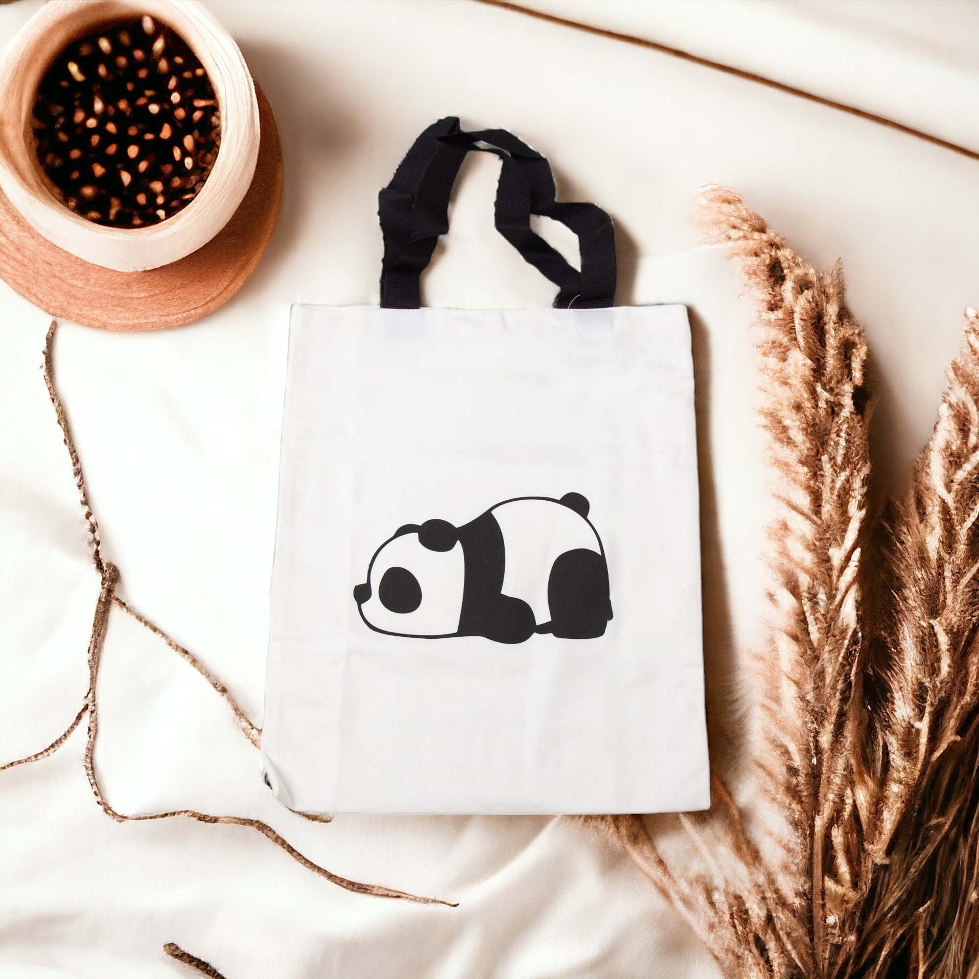 SLEEPY PANDA-TOTE BAG