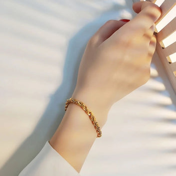 Braided Gold Bracelet