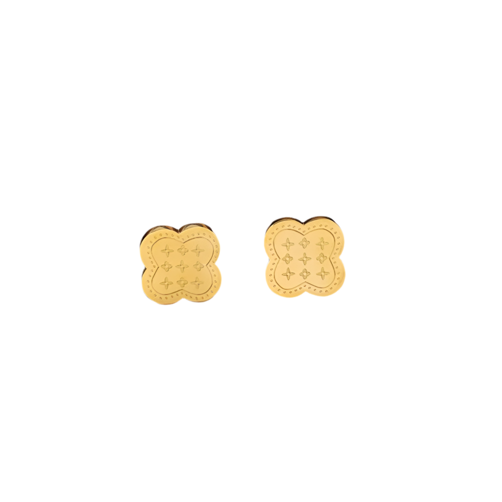 Gilded Clover Earrings