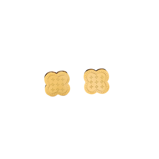 Gilded Clover Earrings