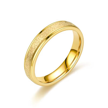 Titanium Steel Frosted Ring