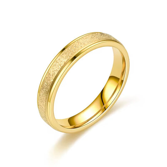 Titanium Steel Frosted Ring