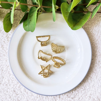 Golden Mini Clip Set - Pack of Five