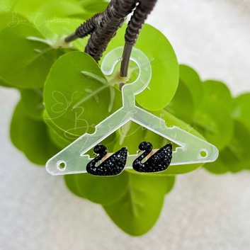 Swan Earrings