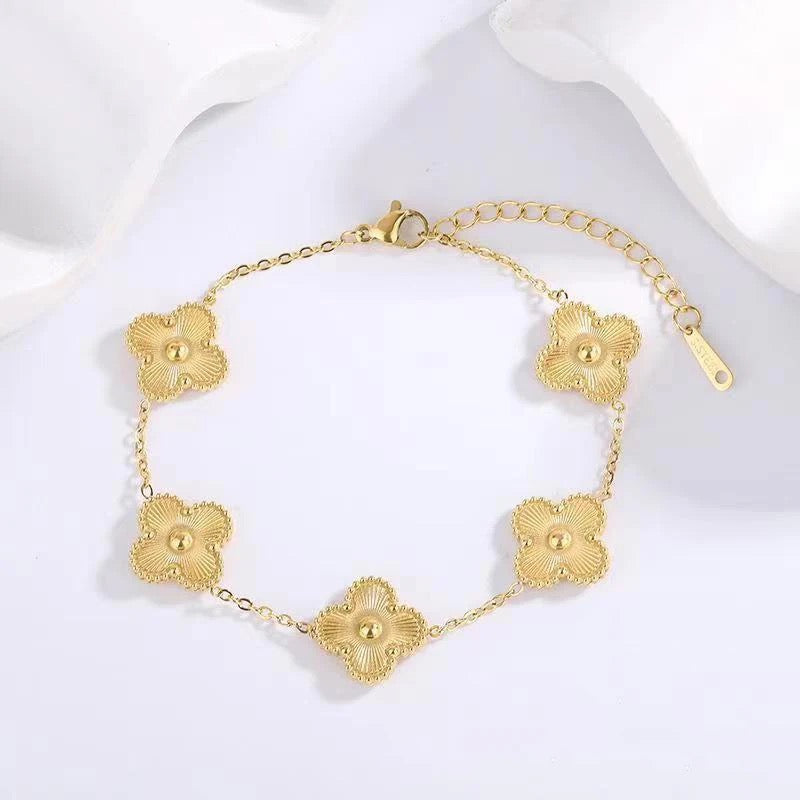 Gold Clover Bracelet