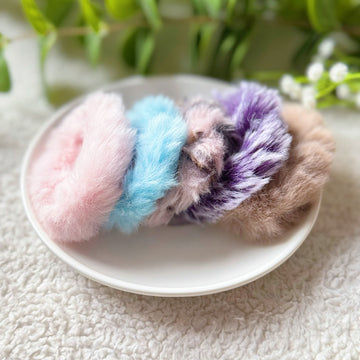 Plush Hair Tie - 5 Pcs