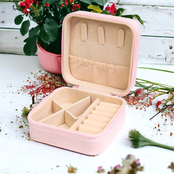 Portable Leather Jewellery Box