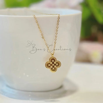 Gilded Clover Pendant