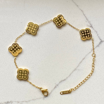 Gilded Clover Bracelet