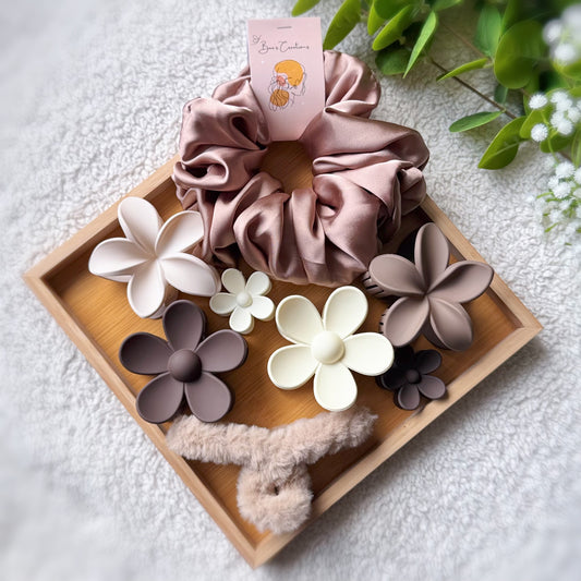 Mocha Bloom Set - 8 Pieces