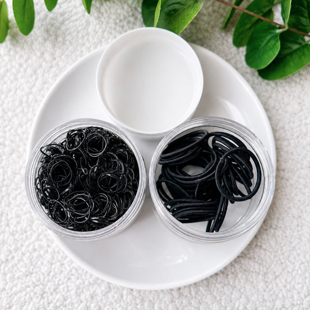 Noir Hair Tie Duo