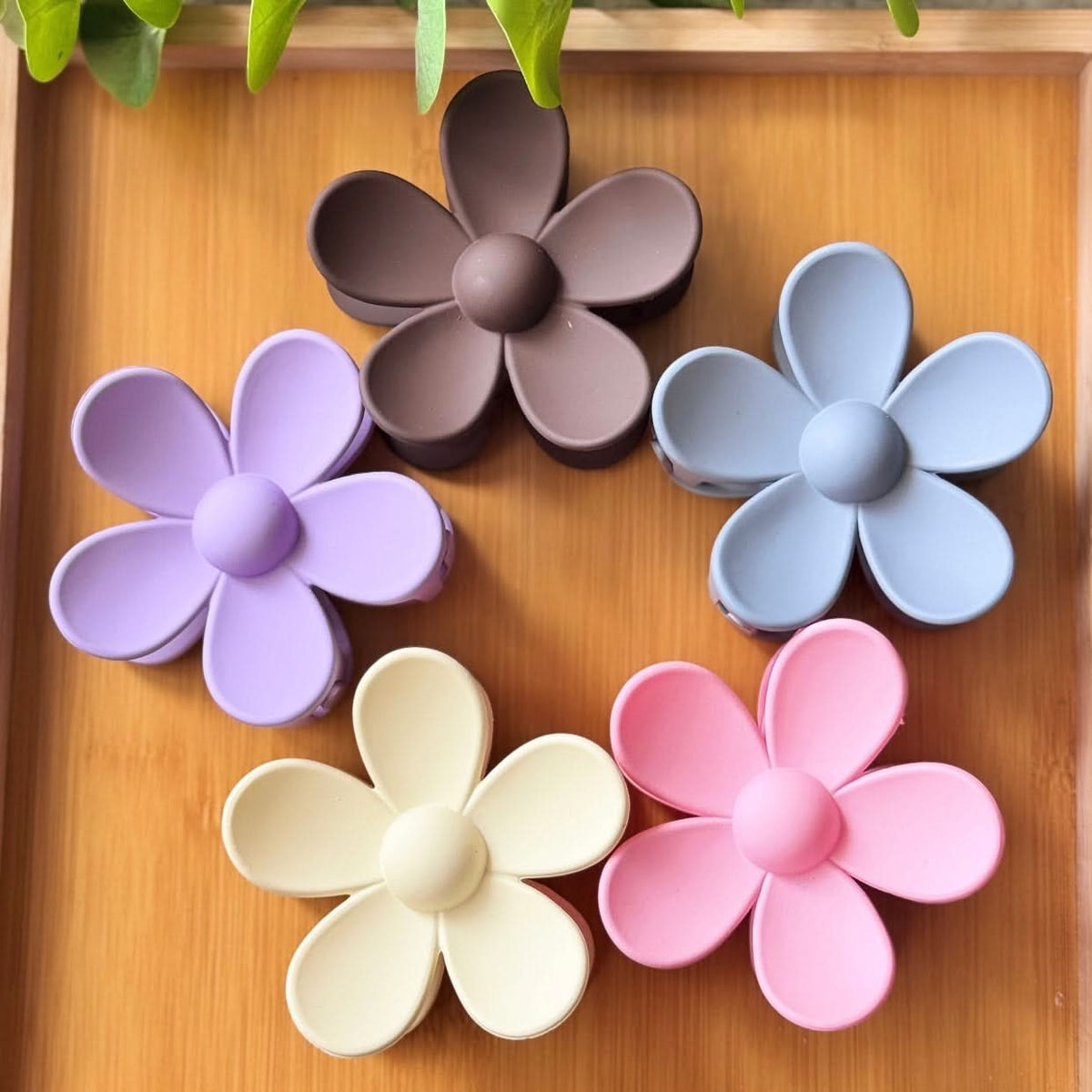 Flowe Clips Flower Claw Clips Pack of 5 | Hair Accessories Pakistan