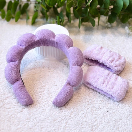 Skincare Headband & Wristband Set