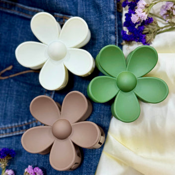 Flower Claw Hair Clip