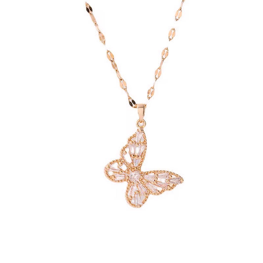 Butterfly Crystal Pendant