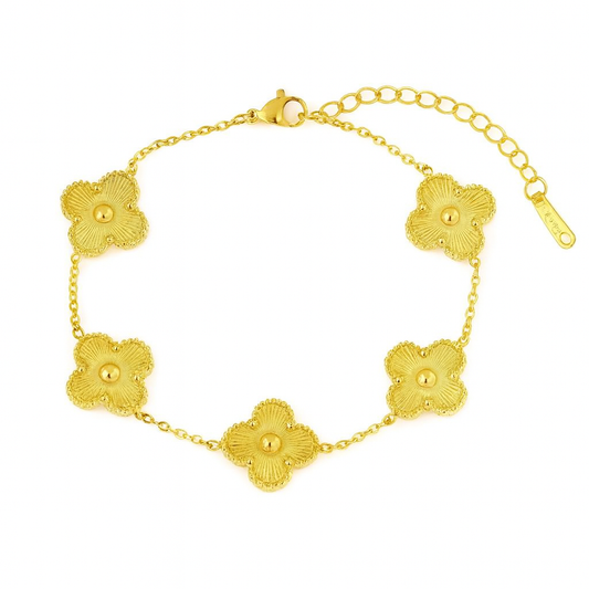 Gold Clover Bracelet
