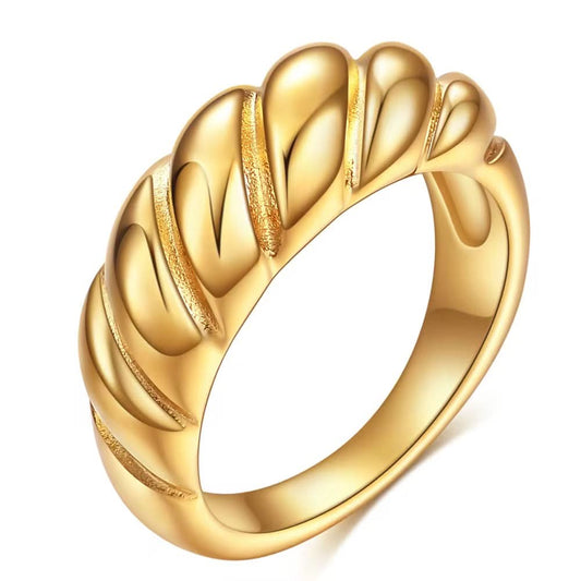Croissant Ring – Gold Plated Statement Ring