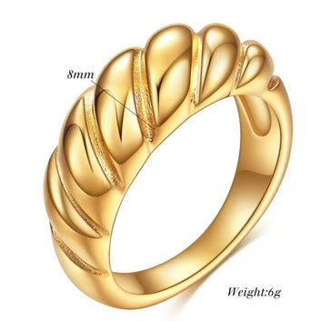 Croissant Ring – Gold Plated Statement Ring
