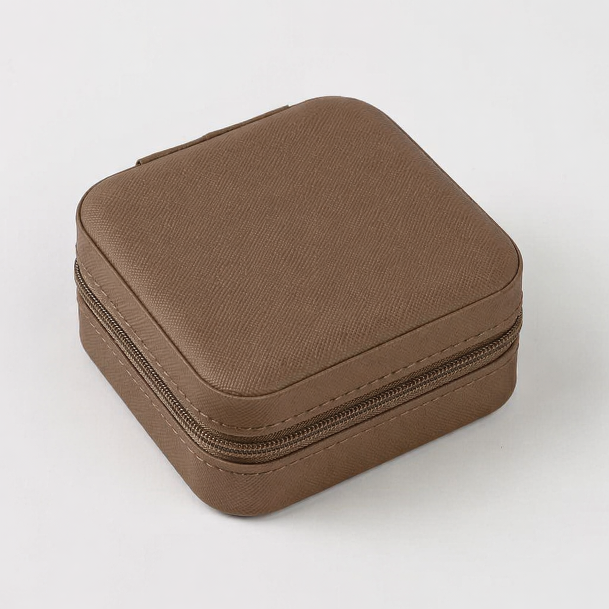 Portable leather travel jewelry box with velvet interior – Bee's Creations
