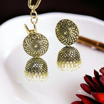 Golden Elegent Jhumka