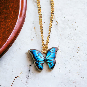 Colorful Butterfly Necklace