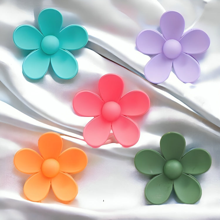 Flower Claw Clips - Pack Of 5