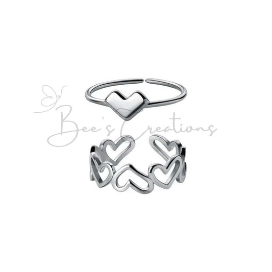 Heart Ring Pair