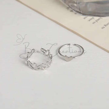 Heart Ring Pair